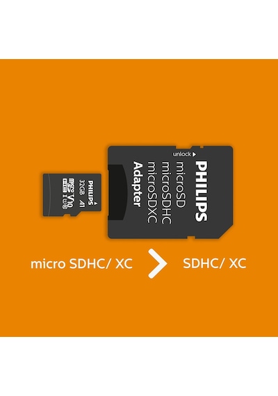 Lexroo Ultra Speed Micro Sdhc Card 32 Gb + Sd Adaptör Uhs-ı U1, 80 Mb/s'ye Kadar Okuma Hızı