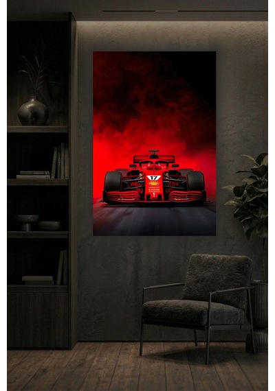 Formula 1 Motors Temalı Dekoratif Cam Tablo -15
