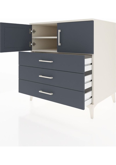 Kronos Şifonyer 2 Raflı 3 Çekmeceli 2 Kapaklı 88x59x96 Aytaşı-antrasit Aytası Kronos Şifonyer 2 Raflı 3 Çekmeceli 2 Kapaklı 88x59x96 Aytaşı-antrasit Aytası