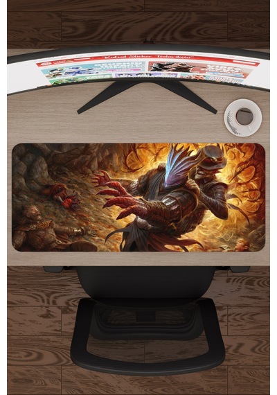 Baldur's Gate 3 Kaymaz Dikişli Kauçuk Oyuncu Mousepad V2 - 70x30 Xl Gaming Mouse Pad Fare Altlığı
