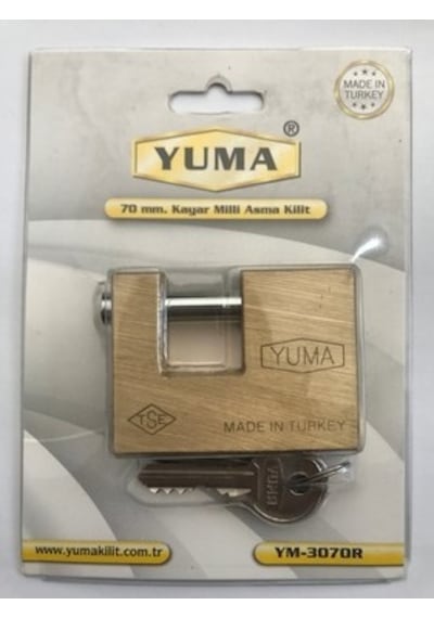 Yuma Kayar Milli Asma Kilit Pirinç 70mm Ym-3070r