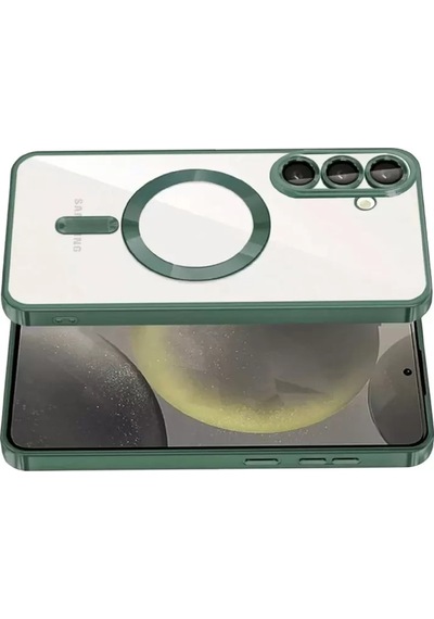 Mey İthalat Samsung Uyumlu Galaxy A57 5g Kross Magneticsafe Kapak - Koyu Yeşil