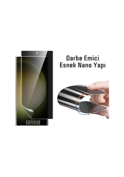 Xiaomi 12S Ultra Uyumlu Kavisli Hayalet Ekran Koruyucu Nano Polimer Film -Extra Darbe Korumalı
