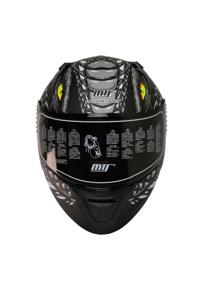 Mts Pro Helmets M-801 Snake Full Face Motosiklet Kaskı Draglax Grey