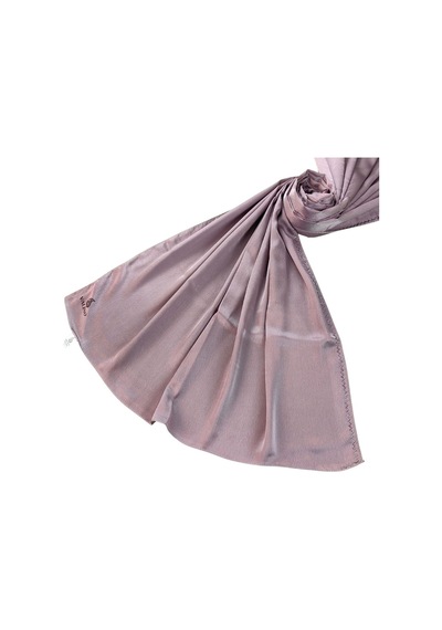 Mim Eşarp Mısırlı Eşarpları Taşlı Jan Jan Abiye Şal 75x190 Cm Gül Kurusu