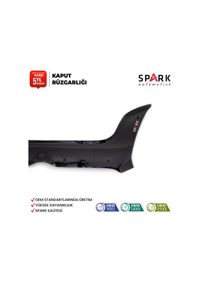 Fiat Doblo 2010-2015 Yıl Aralığı Uyumlu Kaput Rüzgarlığı 3mm