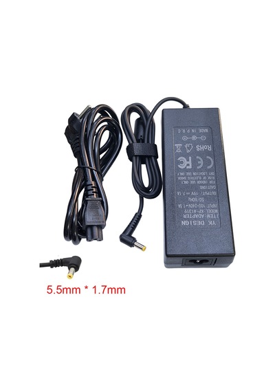 19v 7.1a Muadil Acer Uyumlu Notebook Adaptörü 5.5mm 1.7mm Uçlu Adaptör