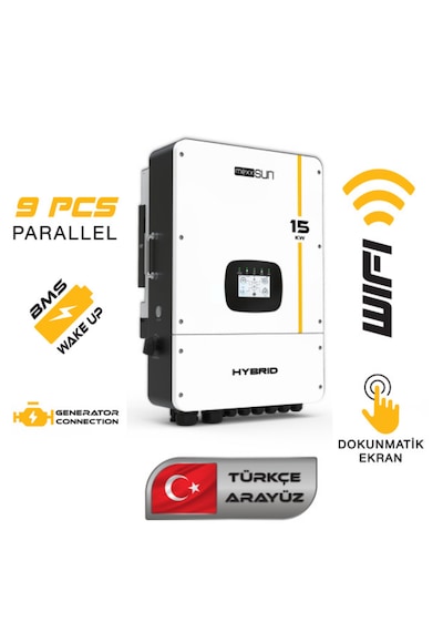 Mexxsun 15 Kw Hibrit Trifaze On-grid İnverter 48v-lv