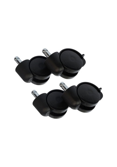 Supervac 50mm Sandalye Tekerleği, 11mm Pimli Geçme Teker, Frenli, 4'lü Set