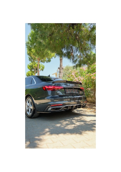 Audi A4 Bagaj Spoiler 2019-2024 Standart / Advanced / Business Uyumlu Parlak Siyah Spoiler