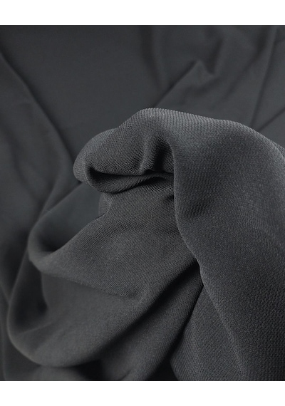 Siyah Renkte Krep Kumaş En 150 Cm X Boy 275 Cm -9652 Renkli