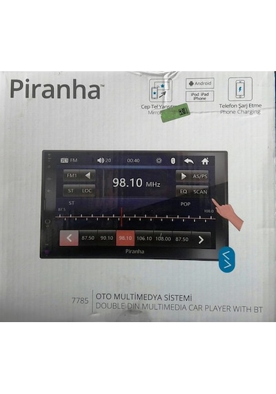Piranha 7785 Oto Multimedya Sistemi Double Din Teyp