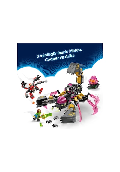 LEGO® DREAMZzz™ Kabus Akrep Kazıcı 71513 – 7 Yaş ve Üzeri Çocuklar için 3 Minifigür İçeren Yaratıcı Oyuncak Yapım Seti (505 Parça)