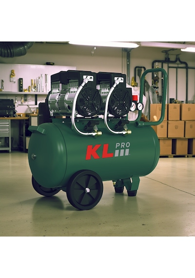 Klpro KLK50S2H 8 Bar 50 L 4HP Sessiz Yağsız Hava Kompresörü