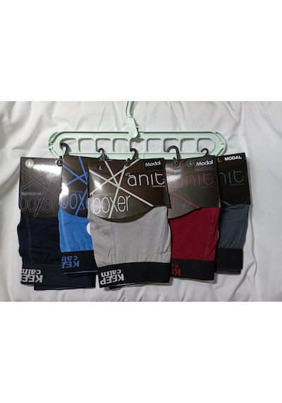 Anıt Erkek Boxer Modal Keep Calm Yazılı 5Li Ekonomik Paket 001