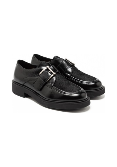 Nero Black Oxford Klasik Kadın 79y1 Frau Horsyalias Siyah