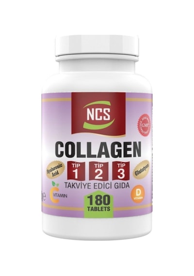Collagen Kollajen 1000 Mg Tip 1-2-3 Vitamin C 180 Tablet