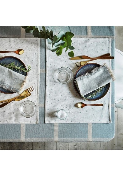 Ikea Enıssoga Masa Örtüsü 145 X 240 Cm Bej - Lacivert Lacivert - Bej