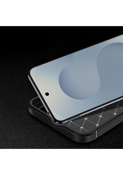 Samsung Uyumlu Galaxy S26 Kılıf Elde Kaymayan Kamera Korumalı Silikon Siyah