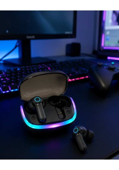 Tws Kablosuz Kulaklık Rgb Şarj Kutulu Type-c Şarjlı Uczzg07kulaklık-3 Diğer