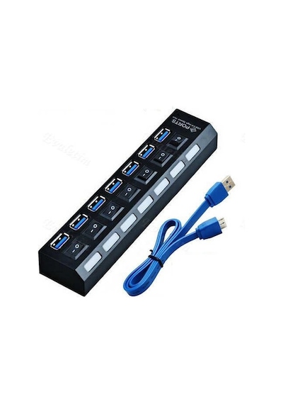 7 Port Usb 3.0 Çoğaltıcı Çoklayıcı Hub 4581P Swıtch Çoklama