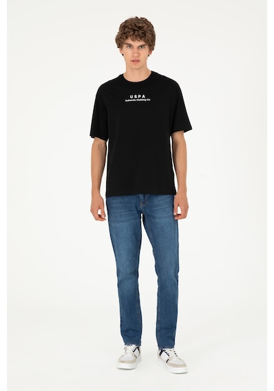 U.S. Polo Assn. Erkek Comfort Fit Bisiklet Yaka Siyah Tişört 50294322-VR046 U.S. Polo Assn. Erkek Comfort Fit Bisiklet Yaka Siyah Tişört 50294322-VR046