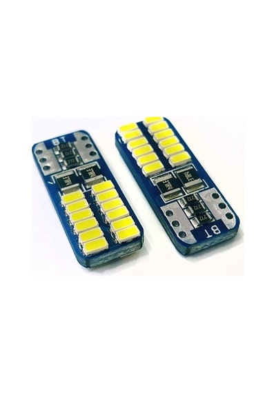 Femex Premium Beyaz Ampul T10 24 Smd 4014 Chip Mini Yassı Led Aktif Canbus