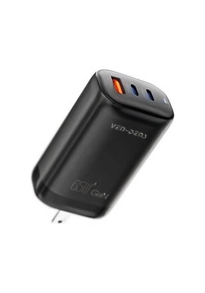 Ven-dens Sp-tc92ug 65 W Pd 3 Portlu Hızlı Şarj Adaptörü, 2 Usb-c Ve 1 Usb-a, Avrupa, Siyah