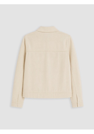 Lcwaıkıkı Classic Ekru Gabardin Kadın Gömlek Ceket