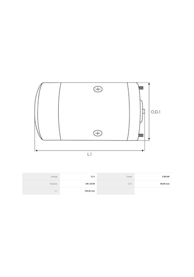 Mahle 12v Dc Motor 0.8 Kw 3.500 Devir Sağ-sol Dönüş