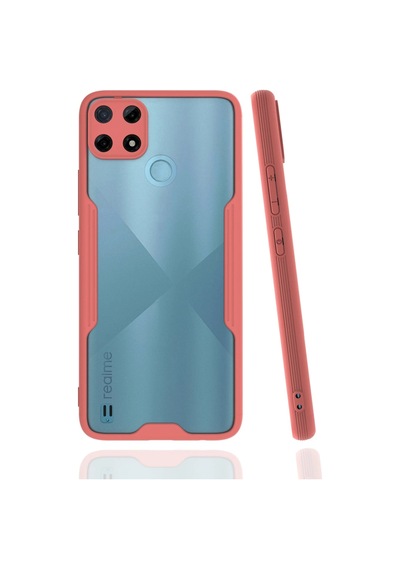 Newface - 542 - Realme C25y Kılıf Platin Silikon - Metemıx - - Pembe