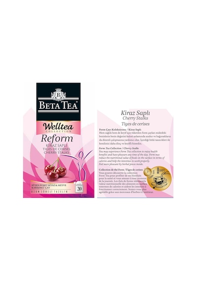 Beta Tea Kiraz Saplı Poşet Çay Welltea Reform Collection 20x1,8 Gram