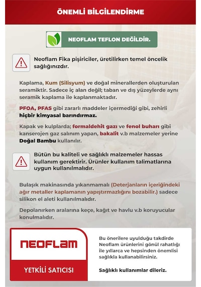 Fika Seramik Kaplama Tava 30 Cm - Bej-7356