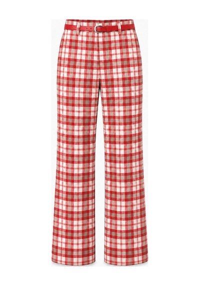 Kırmızı Formunu Koruyan Oversize Pantolon 201247