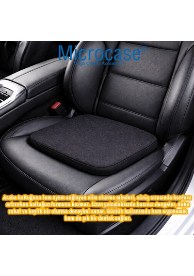 Microcase Ortopedik Memory Foam Nefes Alabilen Kumaş Oturma Minderi 35x35x3,5 Cm Al5517
