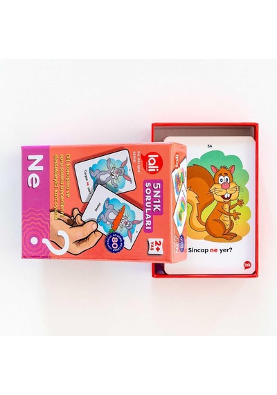 5N1K Konuşma Becerisine Destek ''Ne'' Kart Oyunu - Lali Yayınları