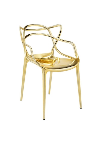 Masters Metallic Sandalye, Philippe Starck Tasarımı, Red Dot Ve Good Design Ödüllü Altın
