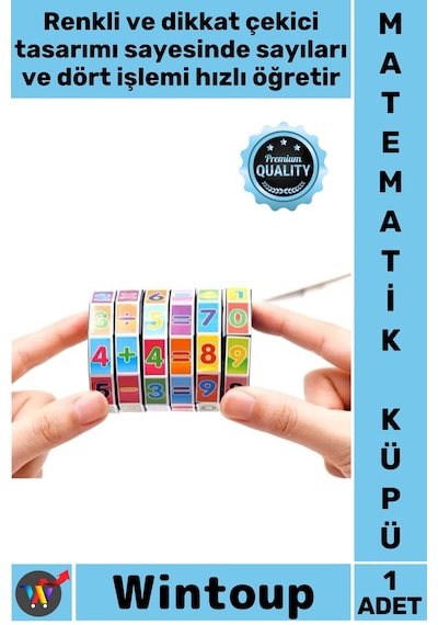Matematikküpü Okul Öncesi Zeka Geliştirici Montessori Dört İşlem Sayı Sayma Matematik Eğitici Küpü