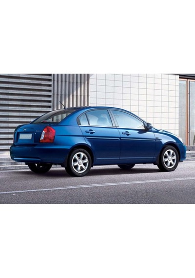 Hyundai Accent Era Krom Cam Çıtası Tk 2006 Üzeri 4Prç Paslanmaz Ç N11.4152