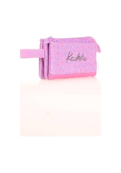 Kaukko Hat Accordion Kalem Çantası Lilac Hearts K2675