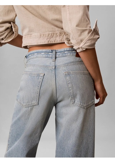 Calvin Klein Low Rıse Baggy Fresh, Yp3 Mavi Kadın Kot Pantolon