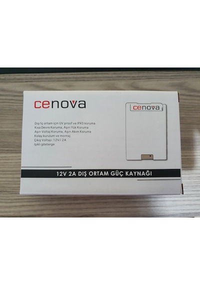 Kamera Adaptörü Dış/Iç Ortam Su Geçirmez 12V/2A Voltaj Koruma