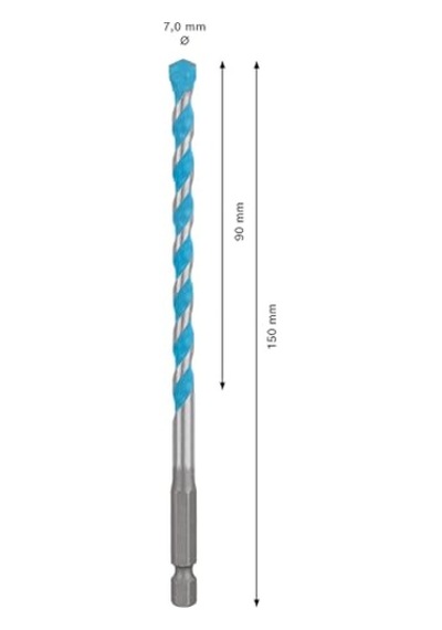 Ayrex Professional 1x Expert Hex-9 Multiconstruction Delme Uçları Beton, Yumuşak Döşemeler, Çelik, Yumuşak Ahşa