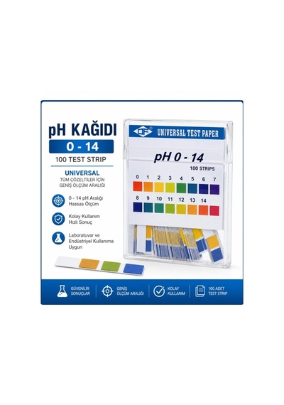 Ph Kağıdı 0 - 14 - 100 Test Strip / Universal