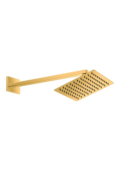 Gpd Ankastre Duş Başlığı Kare Slim Metal 20x20 Cm Altın Ads27-a