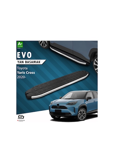 S-dizayn Toyota Yaris Cross Evo Krom Yan Basamak 173 Cm 2020 Üzeri A+ Kalite
