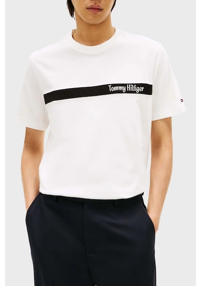 Tommy Hilfiger Erkek T Shirt Mw0mw41765 Ybl Beyaz Beyaz