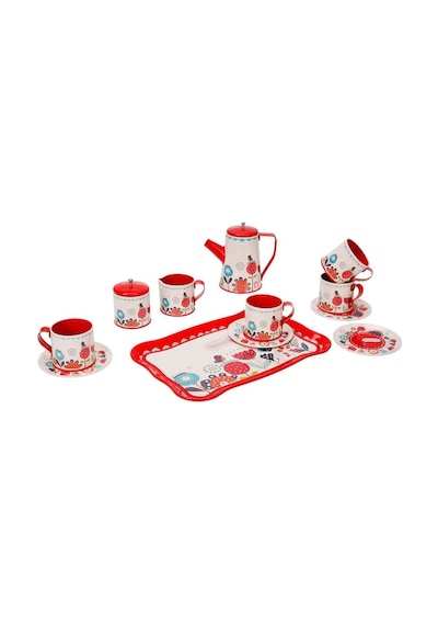 4939 Sun-yfn-lch-metal Çay Seti Çiçek Dsn 2a 12prç