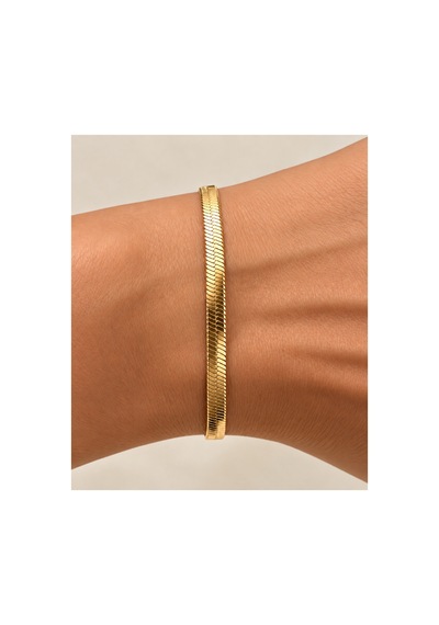Sertifikalı 316l Çelik Kalp Uçlu Yılan Zincir Gold Bileklik & Kalpli Ayıcık Premium Hediye Seti Altın