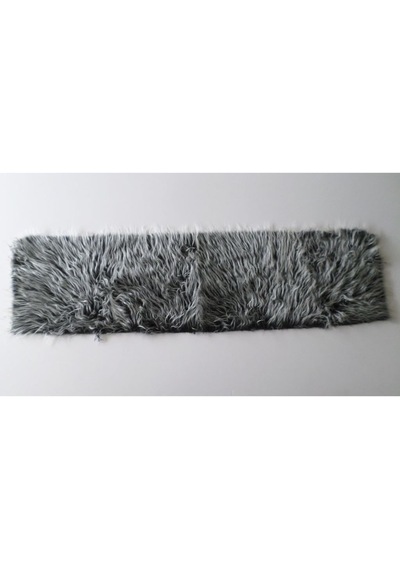 Araç Torpido Üstü Peluş Kumaş Siyah Beyaz 150X40 Cm